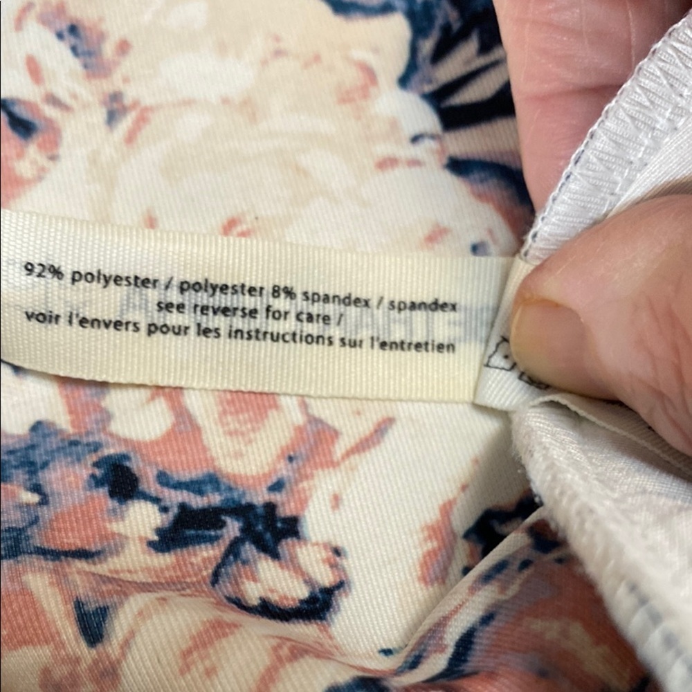 Blue & Pink Bethany Mota XL Vintage-Inspired Floral Print Skater Skirt - Picture 5 of 6